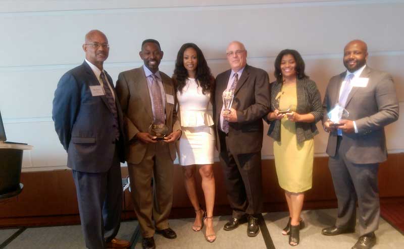 2016: ABNA accepts Award from National Organization of Minority Engineers (NOME) for Top Minority Achiever Acting as Prime on the Illinois State Toll Highway Authority’s Jane Addams Memorial Tollway (I-90) and Lee Street Interchange Project.