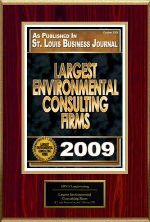 2009: St. Louis Business Journal names ABNA Largest Environmental Consulting Firms